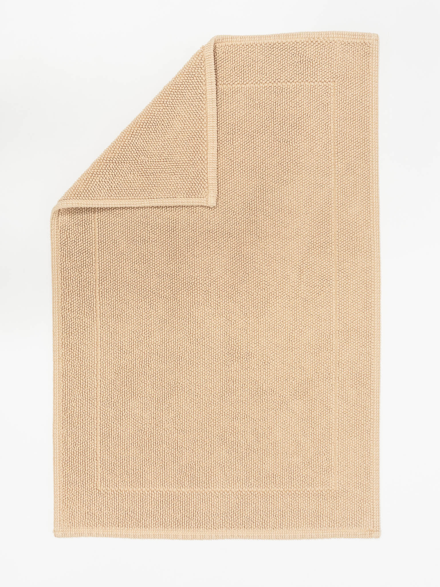 BEIGE ORGANIC BATH MAT
