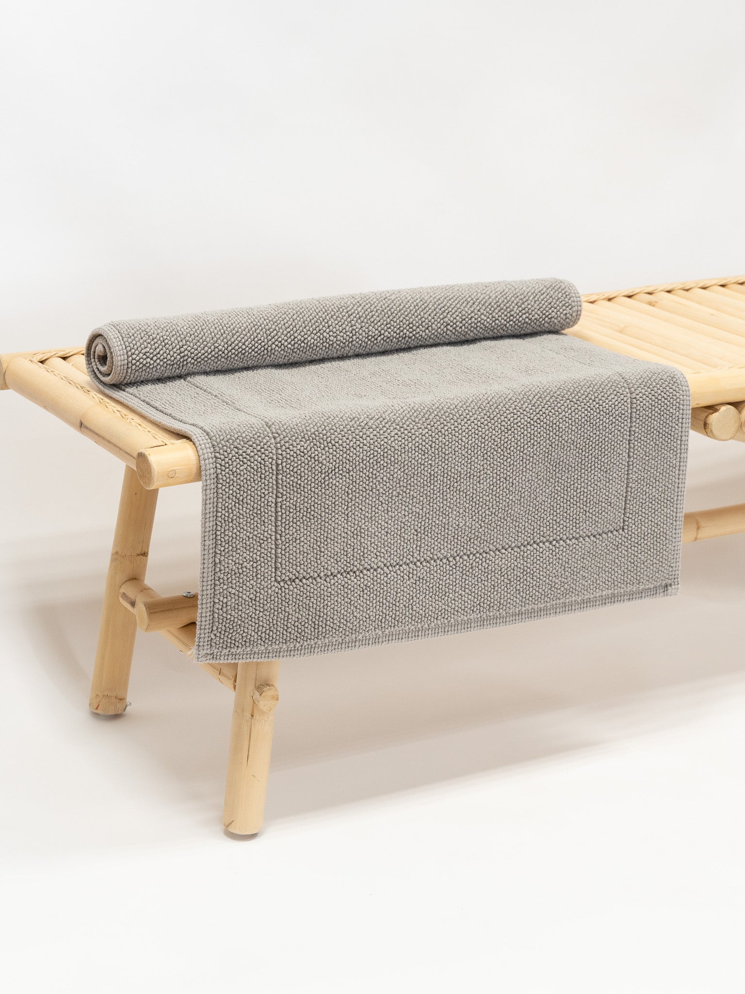 GREY ORGANIC BATH MAT